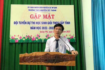 TRƯỜNG THCS NGUYỄN TẤT THÀNH VỚI KẾT QUẢ HỌC SINH GIỎI CẤP TỈNH CÁC MÔN VĂN HÓA NĂM HỌC 2022 – 2023