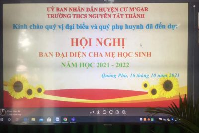 HỘI NGHỊ BAN ĐẠI DIỆN CHA MẸ HỌC SINH 2021_2022
