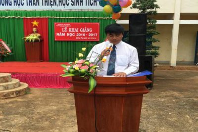 Trường THCS Nguyễn Tất Thành tổ chức Lễ khai giảng năm học 2016-2017