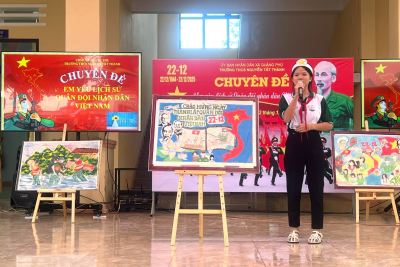 TRƯỜNG THCS NGUYỄN TẤT THÀNH TỔ CHỨC CHUYÊN ĐỀ “EM YÊU LỊCH SỬ QUÂN ĐỘI NHÂN DÂN VIỆT NAM”