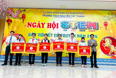 Trường THCS Nguyễn Tất Thành, xã Quảng Phú, Tổng kết và trao giải Ngày hội STEM gắn với tết cổ truyền 2026 – Lan tỏa sáng tạo, tôn vinh tài năng