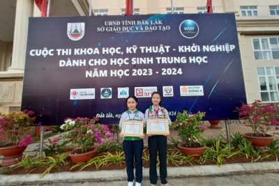 TRƯỜNG THCS NGUYỄN TẤT THÀNH THAM GIA CUỘC THI KHOA HỌC KỸ THUẬT – KHỞI NGHIỆP CẤP TỈNH DÀNH CHO HS TRUNG HỌC NĂM HỌC 2023-2024