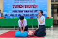 Trường THCS Nguyễn Tất Thành tuyên truyền phòng tránh tai nạn đuối nước và kỹ năng cứu nạn – cứu đuối nước cho học sinh.