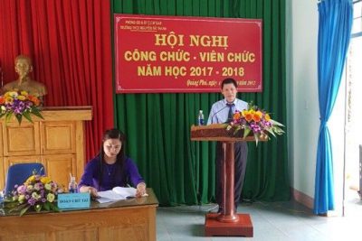 Trường THCS Nguyễn Tất Thành – Cư Mga tổ chức Hội nghị CBCNVC năm học 2017 – 2018